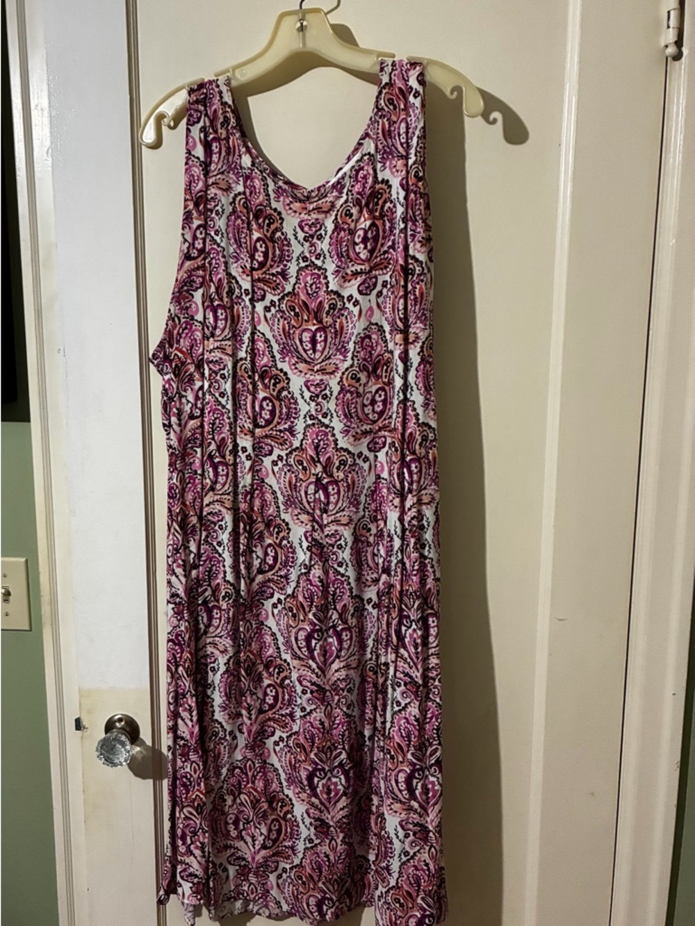 croft & barrow Pink Paisley Maxi Dress